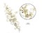 5" Wide x 10 3/4" Long Gold Bridal Venice Lace with Beaded Sequins Pack of 25
